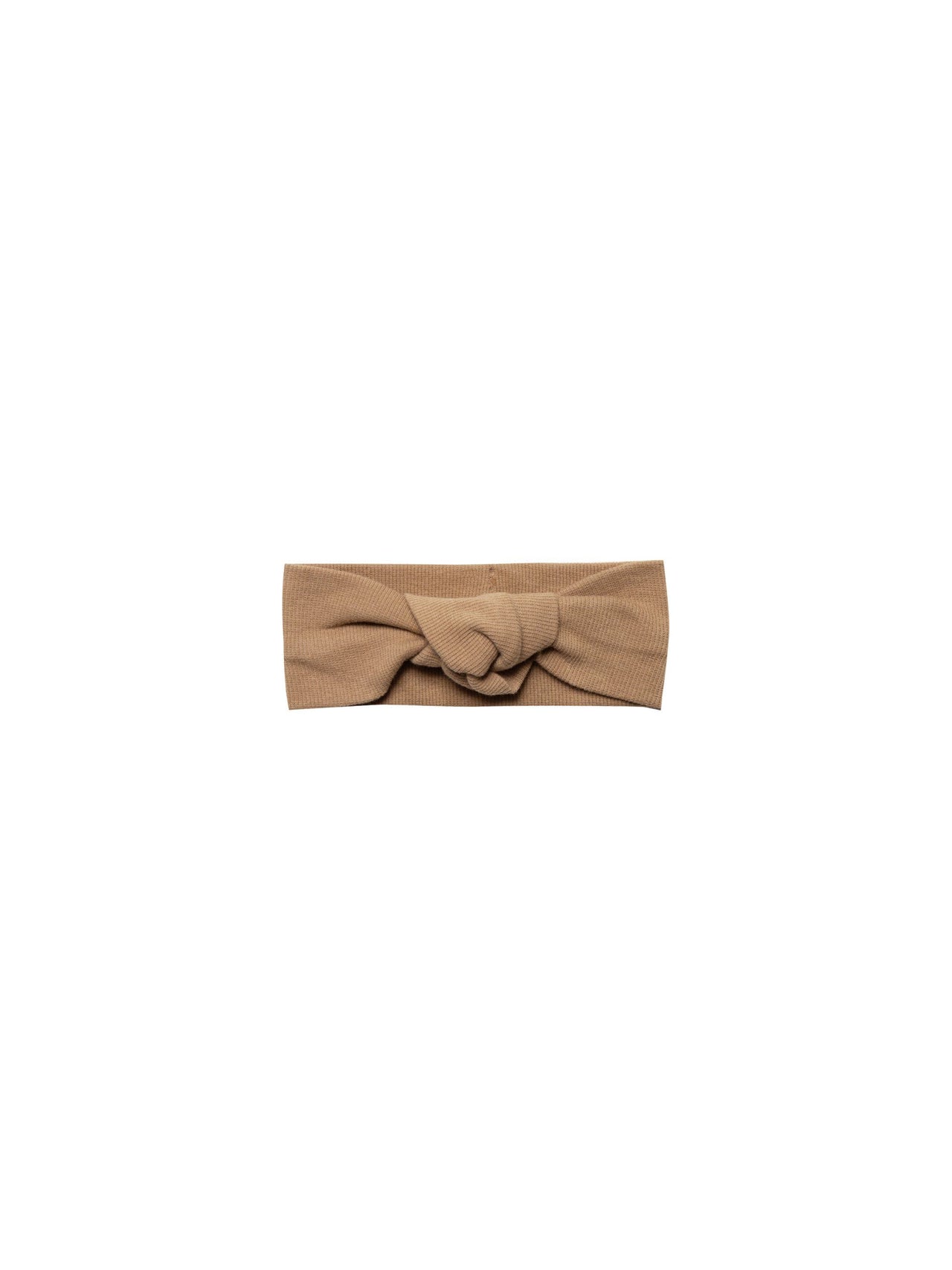 Quincy Mae Organic Ribbed Baby Turban, Copper