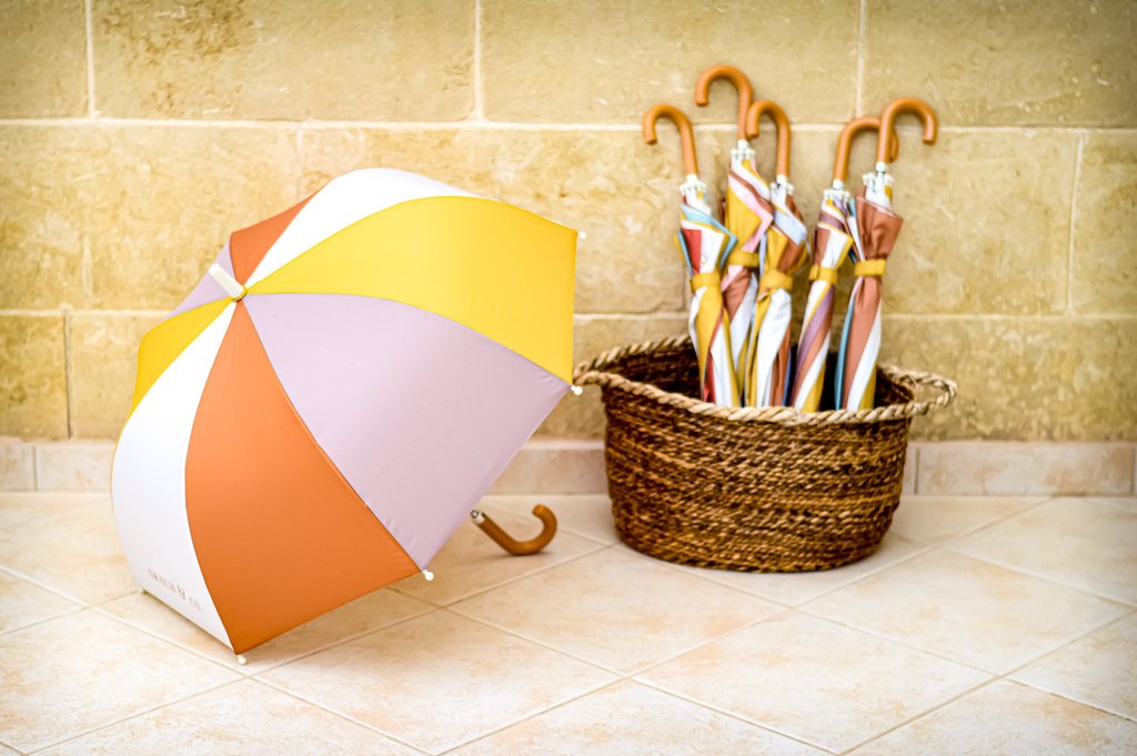 Grech & Co. Children's Sustainable Umbrella, Stone