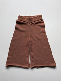 Thumbnail for The Simple Folk Wide Leg Knit Trouser, Mocha