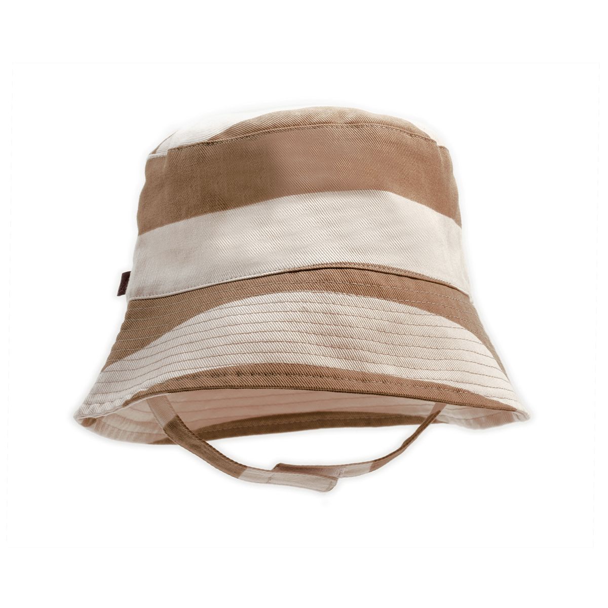 KidWild Organic Bucket Hat, Stripe Clay