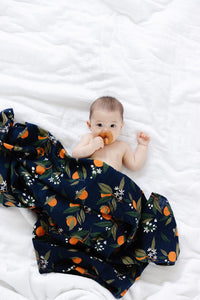 Thumbnail for Clementine Kids Orange Blossoms Swaddle