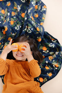 Thumbnail for Clementine Kids Orange Blossoms Quilt