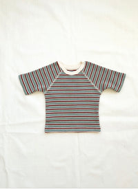 Thumbnail for Fin & Vince Waffle Camp  Tee, Dune Stripe