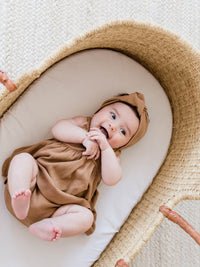 Thumbnail for Quincy Mae Organic Ribbed Baby Turban, Copper